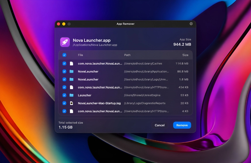 App Remover Leftover Detections